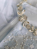 Modest A Line Jewel Neck Light Sky Blue Tulle Formal 8th Grade Homecoming Dress Middle School Short 18th Birthday Outfits Graduation Dress Hoco Dresses HZ1121
