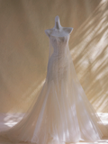 Sexy Wedding Dress Mermaid Strapless Lace Long Wedding Dresses Bride Dress Bridal Gowns With Train HZ1121