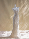Simple Wedding Dress Ball Gown Straps Sequin White Long Wedding Dresses Bridal Gowns HZ1121