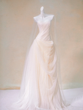 Rustic Wedding Dress Ball Gown Strapless Tulle Long Wedding Dresses Bridal Gowns HZ1121