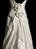 Vintage Wedding Dress A line Halter White Satin Long Wedding Dresses Bridal Gowns HZ1121