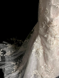 Vintage Wedding Dress Mermaid Spaghetti Straps Lace White Long Boho Wedding Dresses Retro 1970s Bridal Gowns HZ1121