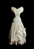 Vintage Wedding Dress Ball Gown Off The Shoulder Ivory Wedding Dresses Retro 1970s Bridal Gowns HZ1121