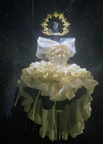 Cute Yellow Off-the-shoulder Ball Gown Short Birthday Dress Tulle Applique Lolita Dress HZ1121