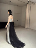 Vintage Wedding Dress Mermaid Strapless Black Summer Long Wedding Dresses Bridal Gowns HZ1121