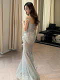 Sexy Wedding Dress Mermaid Sequin Long White Wedding Dresses Bridal Gowns HZ1121