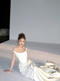Simple Wedding Dress Sheath Off The Shoulder Summer Long White Wedding Dresses Bride Dress Bridal Gowns HZ1121